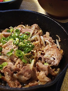スキレットde味噌豚もやし-レシピのメイン写真