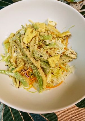 ブロッコリー茎芯パスタサラダ仕立て-レシピのメイン写真