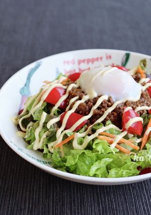 ［cafe丼 ﾍﾙｼｰ甘辛味噌そぼろ丼］-レシピのメイン写真