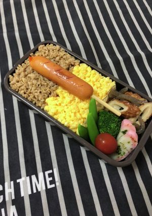 男子高校生弁当5/18とりそぼろ弁当-レシピのメイン写真