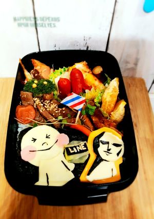 簡単キャラ弁当★LINEスタンプ ムーン-レシピのメイン写真