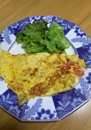 #オムレツ　#朝食　-レシピのメイン写真