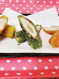 ちくわの3種揚げ(カレー、のり、明太子)-レシピのメイン写真
