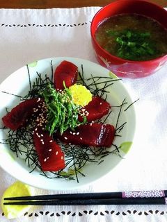 まぐろ漬け丼-レシピのメイン写真
