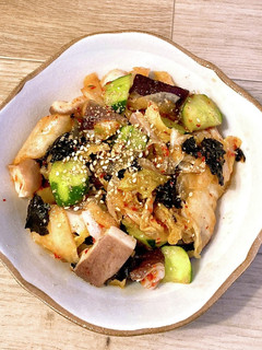 おつまみにも☆簡単!たこきゅうキムチ♪-レシピのメイン写真