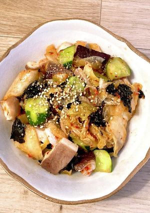 おつまみにも☆簡単！たこきゅうキムチ♪-レシピのメイン写真