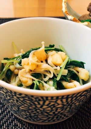 水菜とえのきの煮浸し♡-レシピのメイン写真