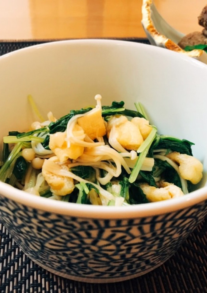 水菜とえのきの煮浸し♡-レシピのメイン写真