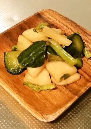 根野菜の生姜酢醬油付け-レシピのメイン写真