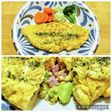 冷凍アボカドとベーコンのオムレツ