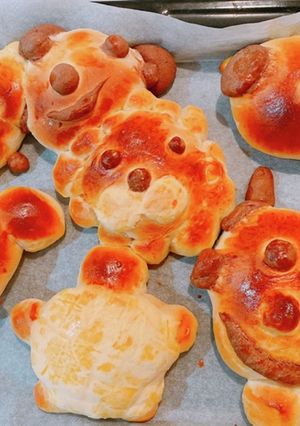 ☆HBで子供と作る動物パン☆-レシピのメイン写真