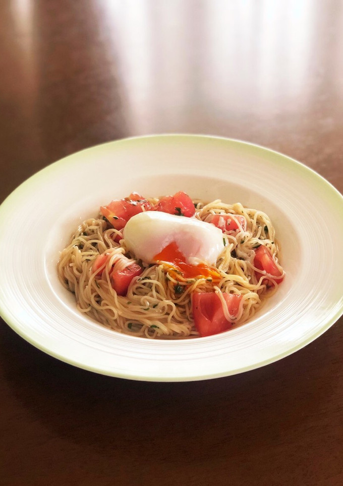 トマトと青じその和え素麺-レシピのメイン写真