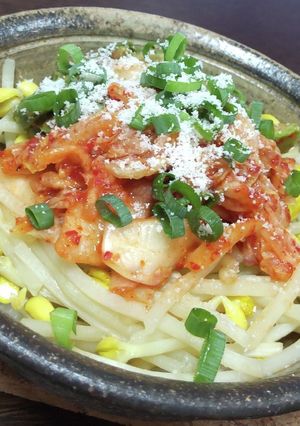 大豆もやしとキムチのチーズサラダ-レシピのメイン写真