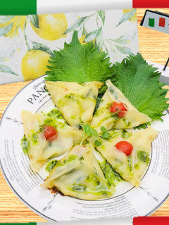 ☆イタリアン風☆簡単!!しそトマト餃子☆-レシピのメイン写真