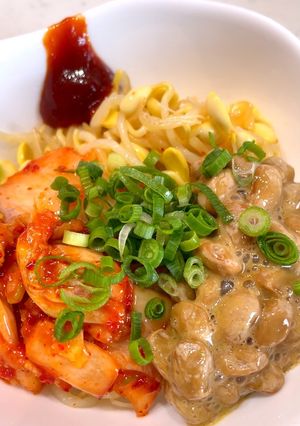 豆もやしとキムチ納豆和え-レシピのメイン写真
