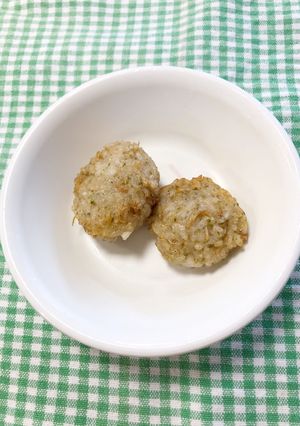 じゃこ飯お焼き　給食-レシピのメイン写真