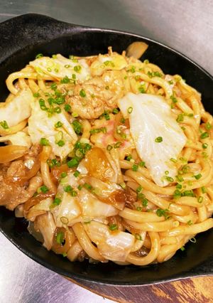岡山ホルモンうどん風豚うどんタイスタイル-レシピのメイン写真