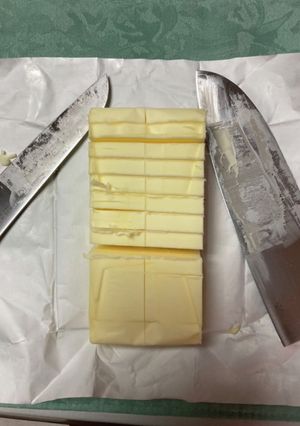バターの切り方、はずし方。二刀流。-レシピのメイン写真