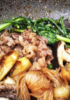 割り下づかいのすき焼き-レシピのメイン写真