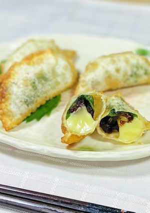 メヒカリ甘露煮とチーズと大葉のおつまみ-レシピのメイン写真