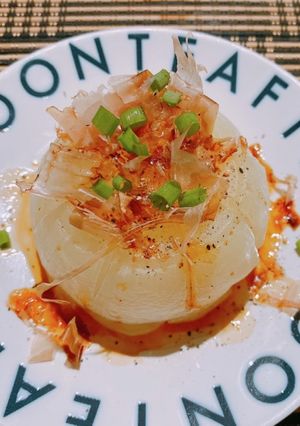 ☆新玉ねぎの出汁醤油バターレンジ蒸し☆-レシピのメイン写真