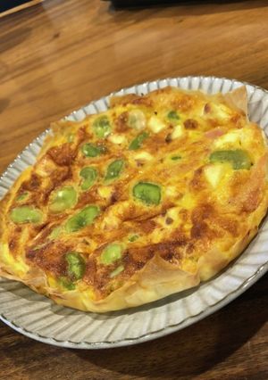 空豆のキッシュ-レシピのメイン写真
