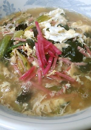 紅ショウガと酸辣湯のスープでラーメン-レシピのメイン写真