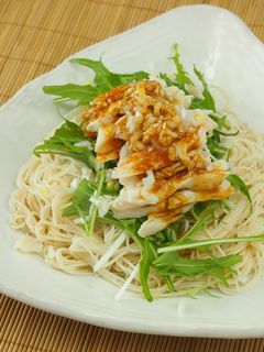 ピリ辛蒸し鶏そうめん-レシピのメイン写真