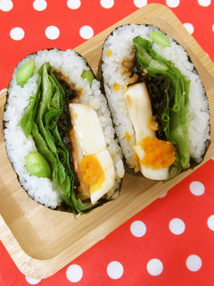 おにぎらず★ごま昆布+ゆで卵-レシピのメイン写真