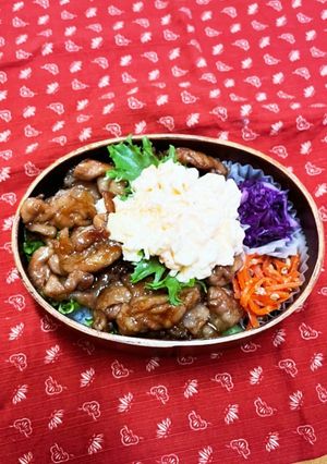 豚こま南蛮〜息子弁当-レシピのメイン写真