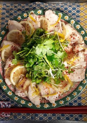 檸檬蒸し鶏のだし汁が絡む千切りキャベツ-レシピのメイン写真