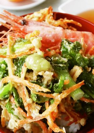 勝山水菜の天茶【ＪＡ福井県】-レシピのメイン写真