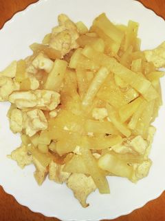 鶏胸肉と大根の塩炒め-レシピのメイン写真