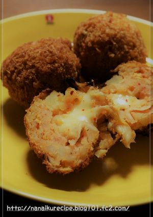 チーズがとろ～り♡キムチーズコロッケ-レシピのメイン写真