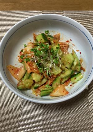 超時短本枝キムチきゅうり香味和え-レシピのメイン写真