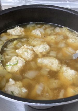 鶏団子汁（卵不使用）-レシピのメイン写真