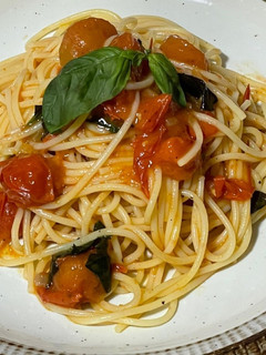 ミニトマトソースパスタ-レシピのメイン写真