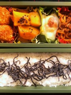 高校生弁当日記(まんまるエビフライ2編)-レシピのメイン写真