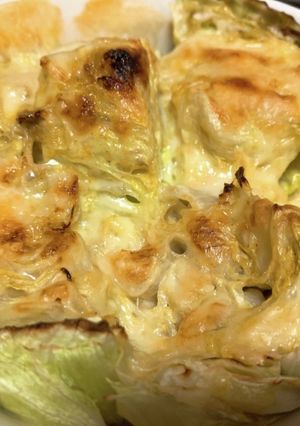 シャキッとろ！レタスのカレーチーズ焼き-レシピのメイン写真