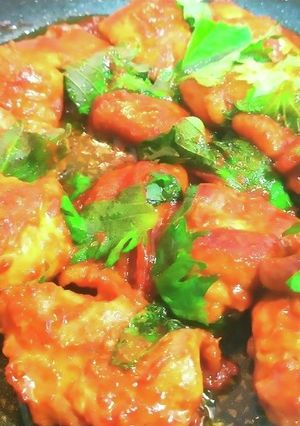 鶏肉のトマト味噌炒め-レシピのメイン写真