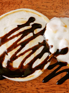 モチモチ粉を使った♪白いパンケーキ-レシピのメイン写真