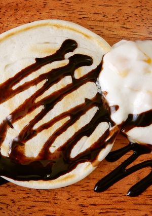モチモチ粉を使った♪白いパンケーキ-レシピのメイン写真