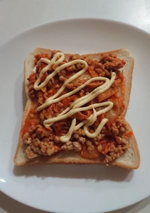 キムチ納豆パン-レシピのメイン写真