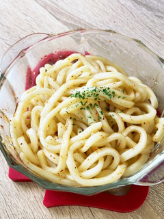 超簡単!ペペロンチーノ風うどん-レシピのメイン写真