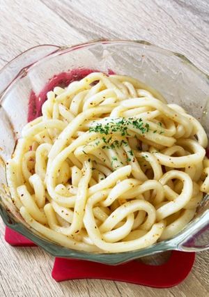 超簡単！ペペロンチーノ風うどん-レシピのメイン写真
