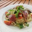鰹のたたきで 素麺サラダ