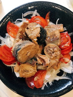新玉ねぎとサバ缶-レシピのメイン写真