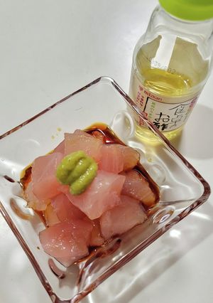 トッピング☆お刺身にお酢-レシピのメイン写真