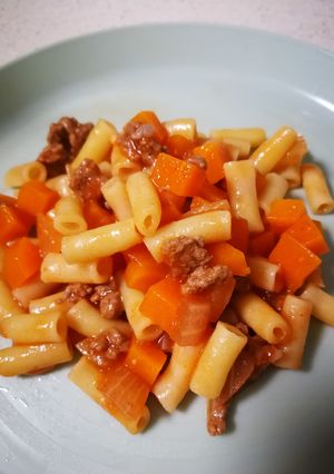 手づかみ食べに!マカロニボロネーゼ!-レシピのメイン写真