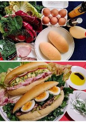 ☆ALL菜たま・ご地層コッペ-レシピのメイン写真